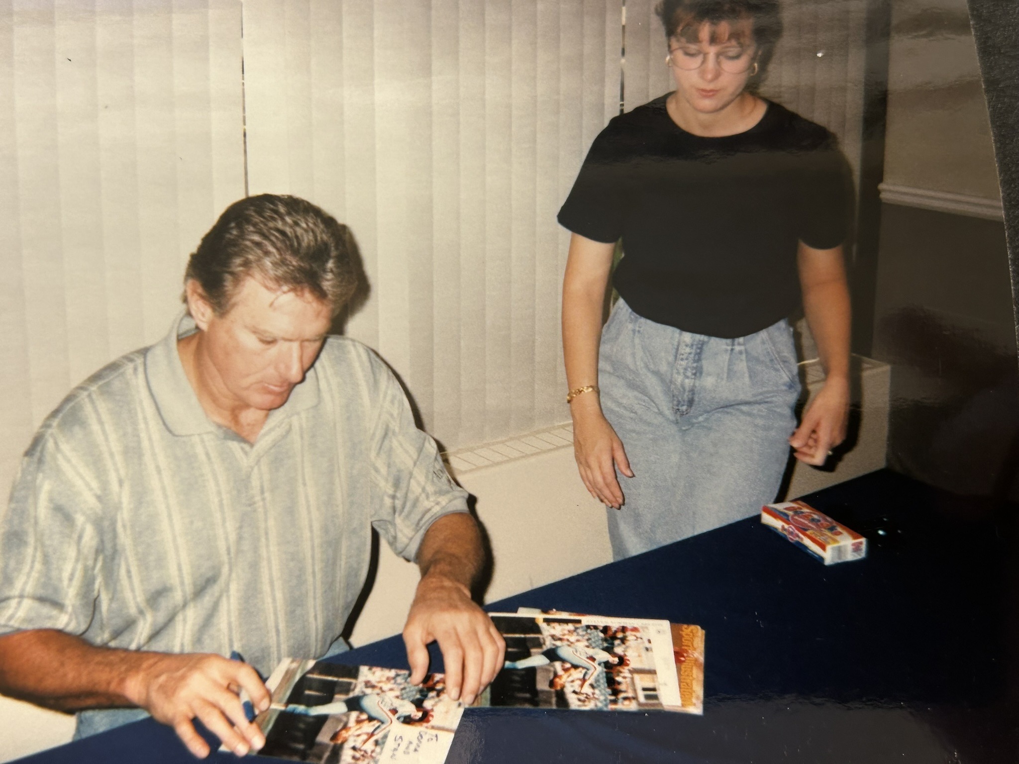 Steve Carlton during an in-person memorabilia signing for Stan Fitzgerald on September 7, 1997.